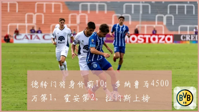 德转门将身价前10:多纳鲁马4500万第1,霍安第2,拉门斯上榜